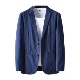 訂購春秋季薄款休閒西服     設計男裝純色小西裝    泡泡紗    防曬衣    抗皺單西外套    聚酯纖維100%    休閒商務    舒適透氣  日常通勤辦公    SKMS111  訂購春秋季薄款休閒西服     設計男裝純色小西裝    泡泡紗    防曬衣    抗皺單西外套    聚酯纖維100%    休閒商務    舒適透氣  日常通勤辦公    SKMS111